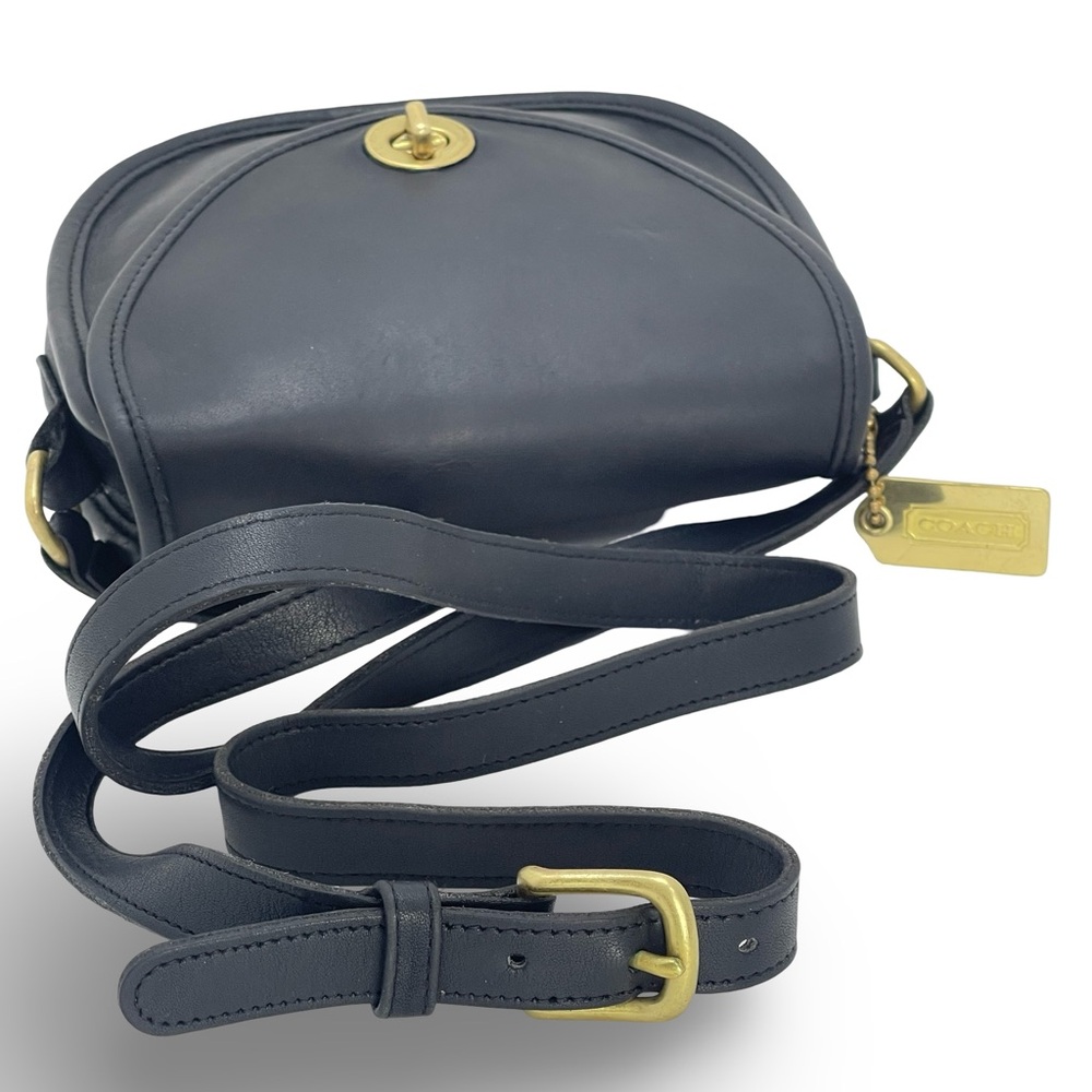 🛎️ Coach Watson Turn-lock Black Vintage Crossbody Bag - Picture 13 of 15